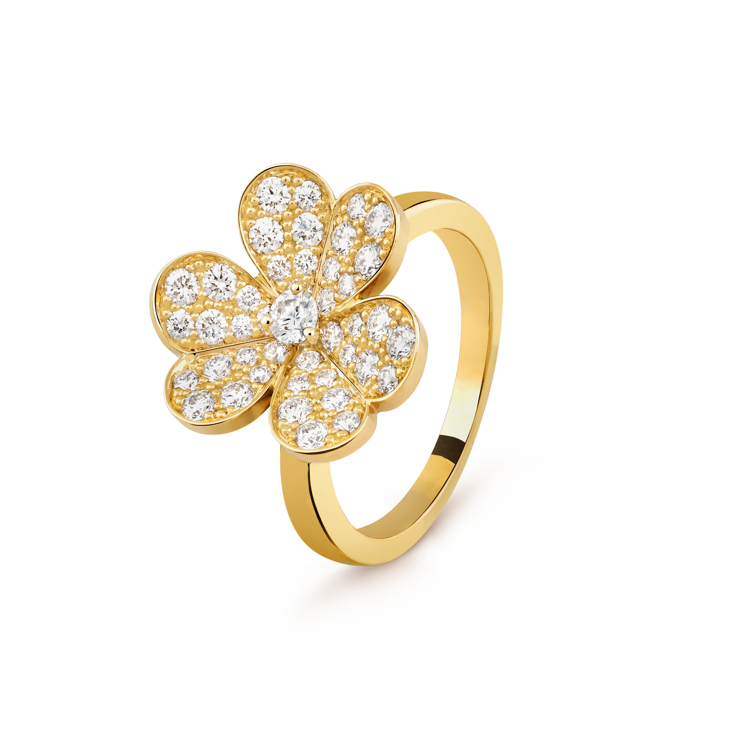 Bloom Ring – Moissanite Flower