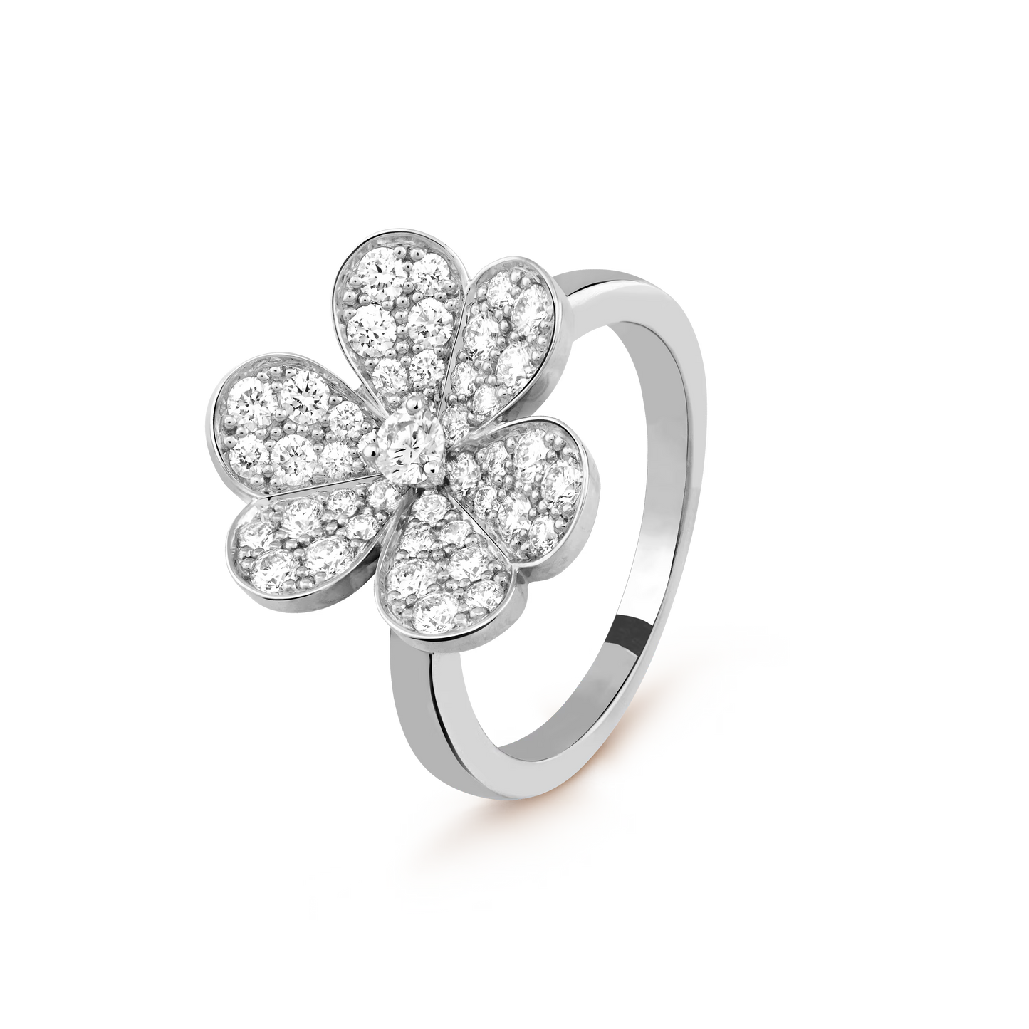 Bloom Ring – Moissanite Flower