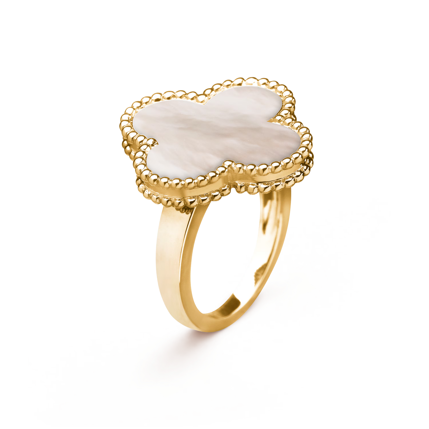 Clover Ring – Mother of Pearl Inlay