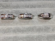 2.1ct mens Moissanite ring