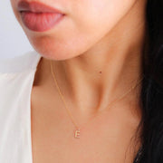 Pendant initial letter necklace