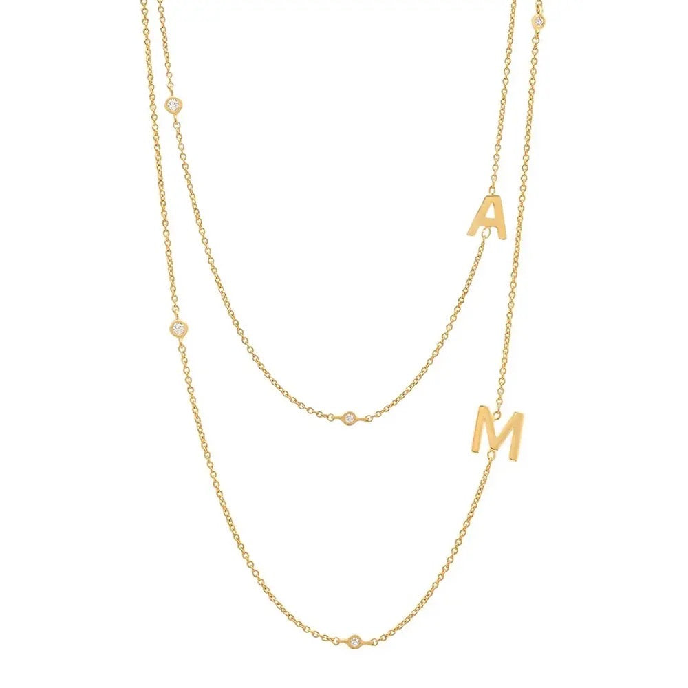 Individual letter necklace