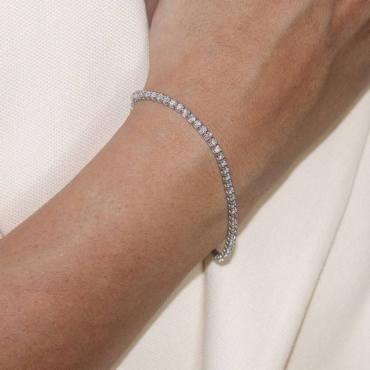 2mm moissanite tennis bracelet