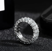 Dior – Double Row Moissanite Wedding Band (4.5ct)