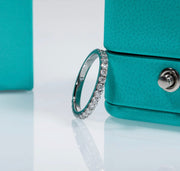 Rebecca ring photographed flat against white background