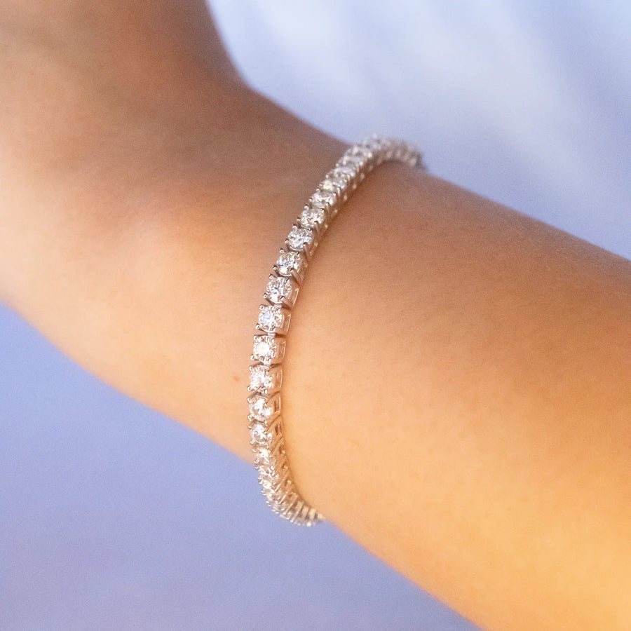 3mm Moissanite tennis bracelet