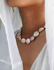 Baroque pearl necklace