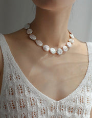 Baroque pearl necklace