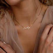 Custom Name Necklace – 9K Gold Personalised Pendant