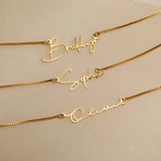 Custom Name Necklace – 9K Gold Personalised Pendant