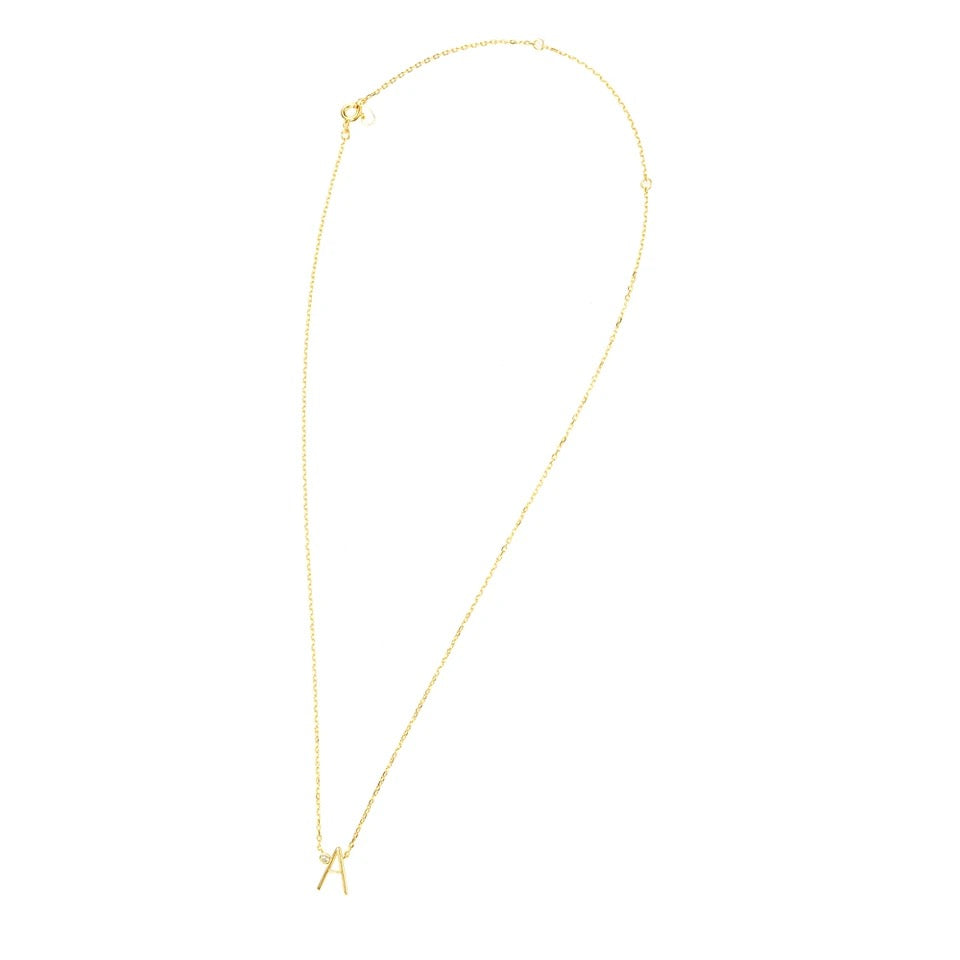 Large letter necklace