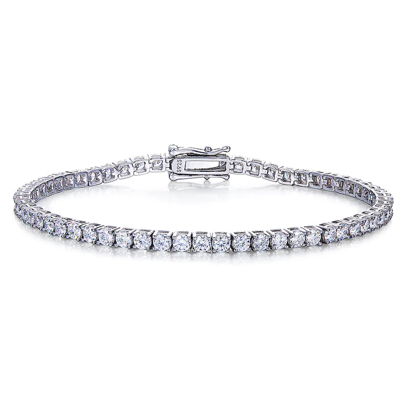 3mm Moissanite tennis bracelet