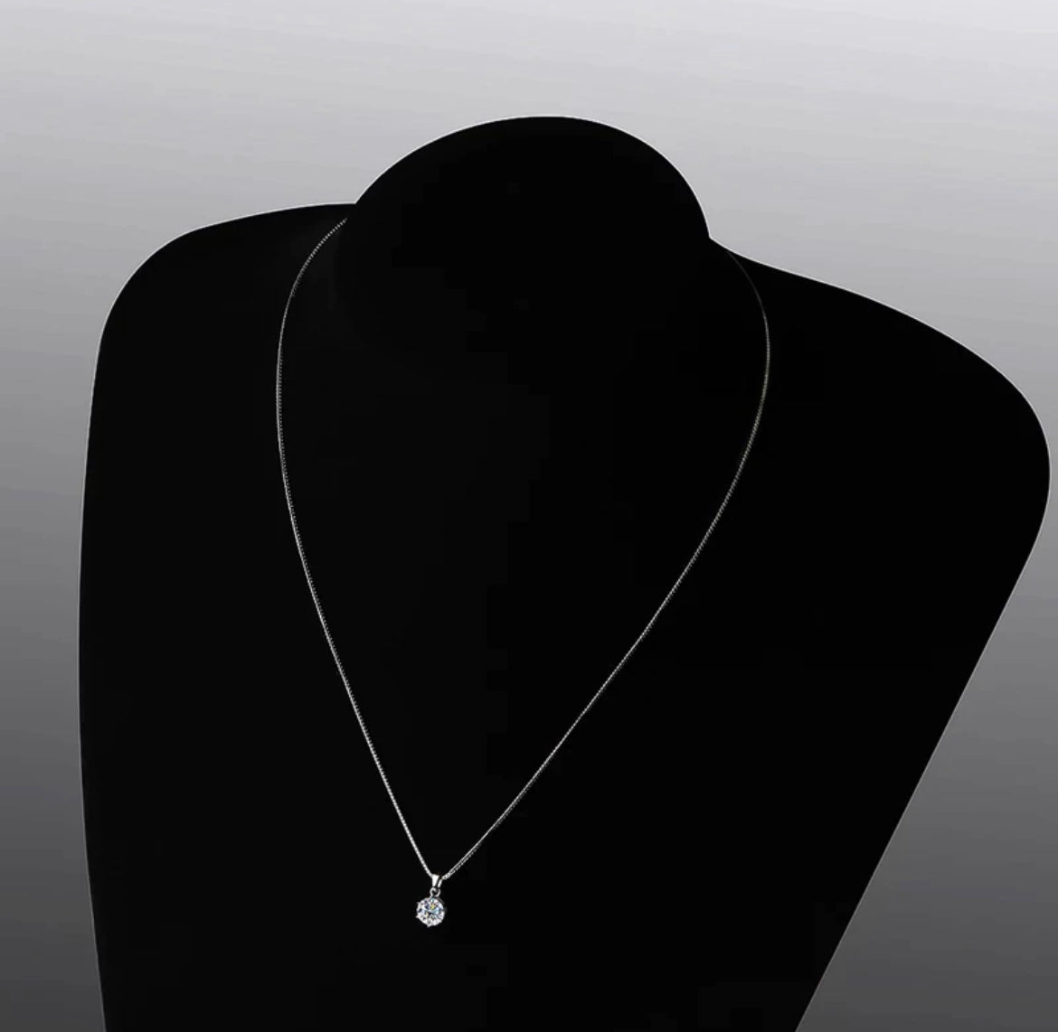1ct Moissanite necklace