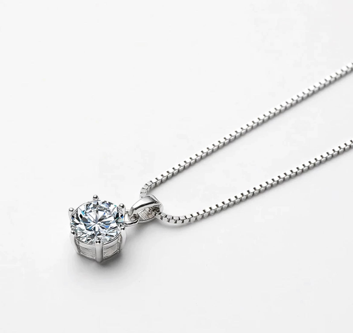 1ct Moissanite necklace