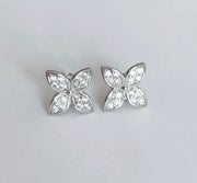 Gold plated flower earrings