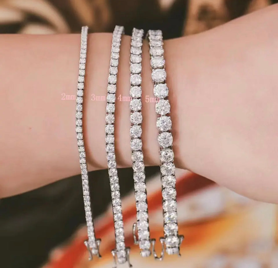 2mm Moissanite Tennis Bracelet